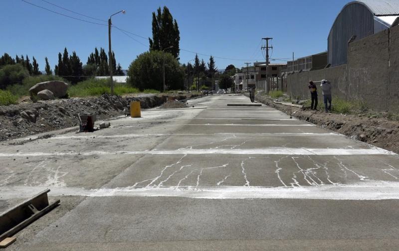 Namuncur&aacute; se abre al tr&aacute;nsito con nuevo hormig&oacute;n en su traza