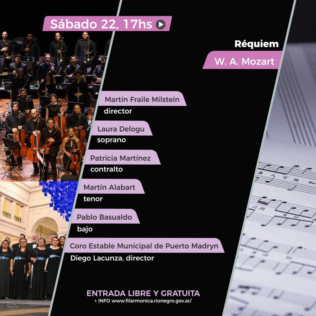 R&eacute;quiem de W.A. Mozart, Orquesta Filarm&oacute;nica de R&iacute;o Negro