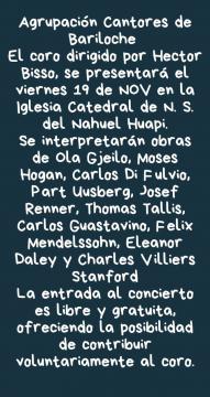 Información de Agrupación Cantares de Bariloche