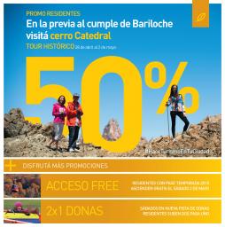 Promos Residentes en Catedral para el cumple de Bariloche