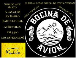 Bocina De Avión, en Kahlo Bar Cultural