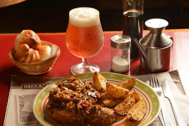 Pollo al Horno con Arroz y Zanahorias al Roquefort 