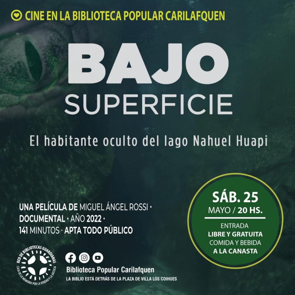  *Cine en la Biblio*: Bajo Superfice* (2022)