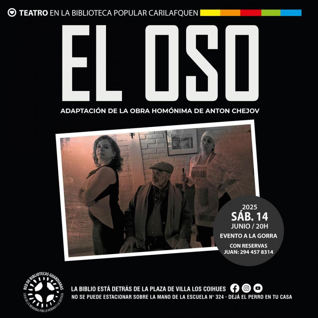 TEATRO EN LA BIBLIO: EL OSO