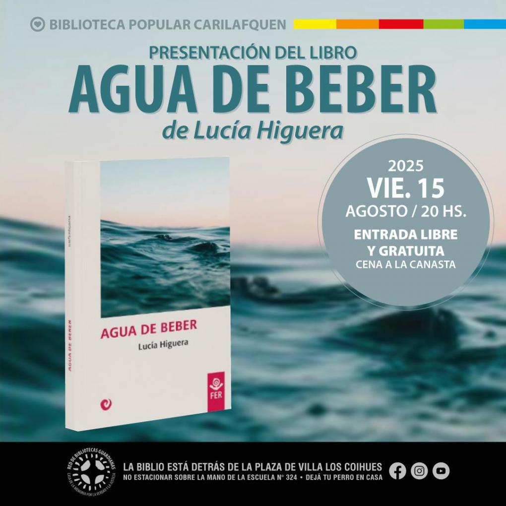 PRESENTACI&Oacute;N DE LIBRO AGUA DE BEBER, de Luc&iacute;a Higuera
