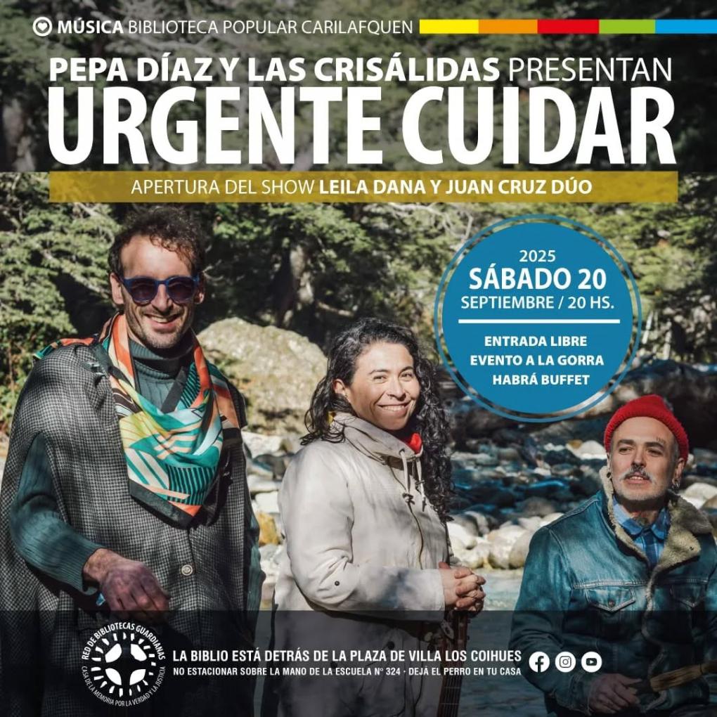 "Pepa D&iacute;az y las Cris&aacute;lidas" presentan: 🫀"Urgente Cuidar"🧠