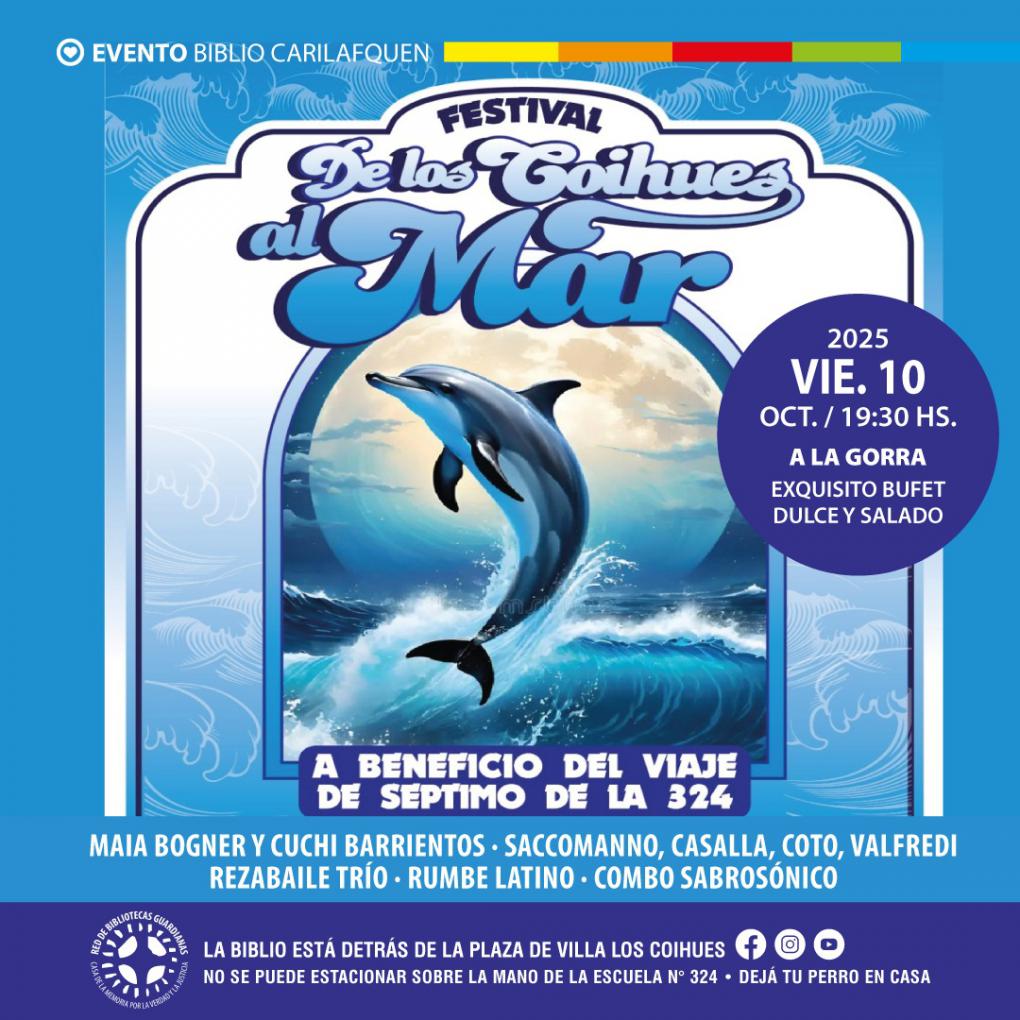 De los Coihues al MAR Festival de m&uacute;sica a beneficio de 7mo. grado de la Escuela 324.