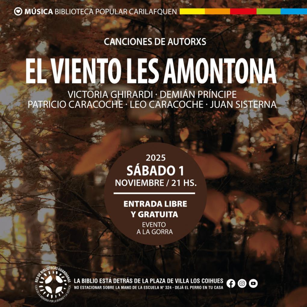 El viento les amontona