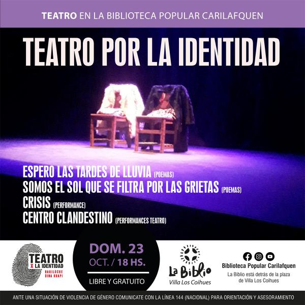  Teatro por la Identidad en La Biblio Carilafquen