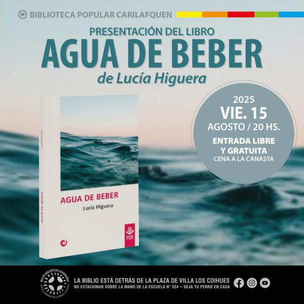 PRESENTACI&Oacute;N DE LIBRO AGUA DE BEBER, de Luc&iacute;a Higuera