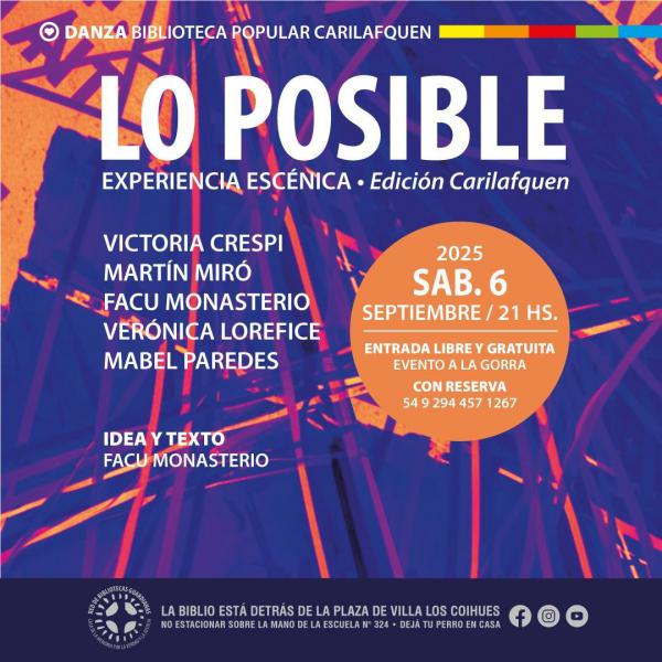 Lo posible - Experiencia esc&eacute;nica