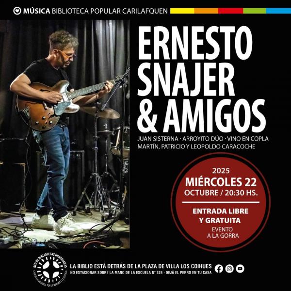 M&uacute;sica en la Biblio Ernesto Snajer y amigos