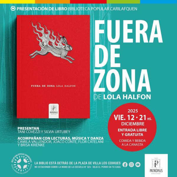 Presentaci&oacute;n del libro Fuera de zona de Lola Halfon