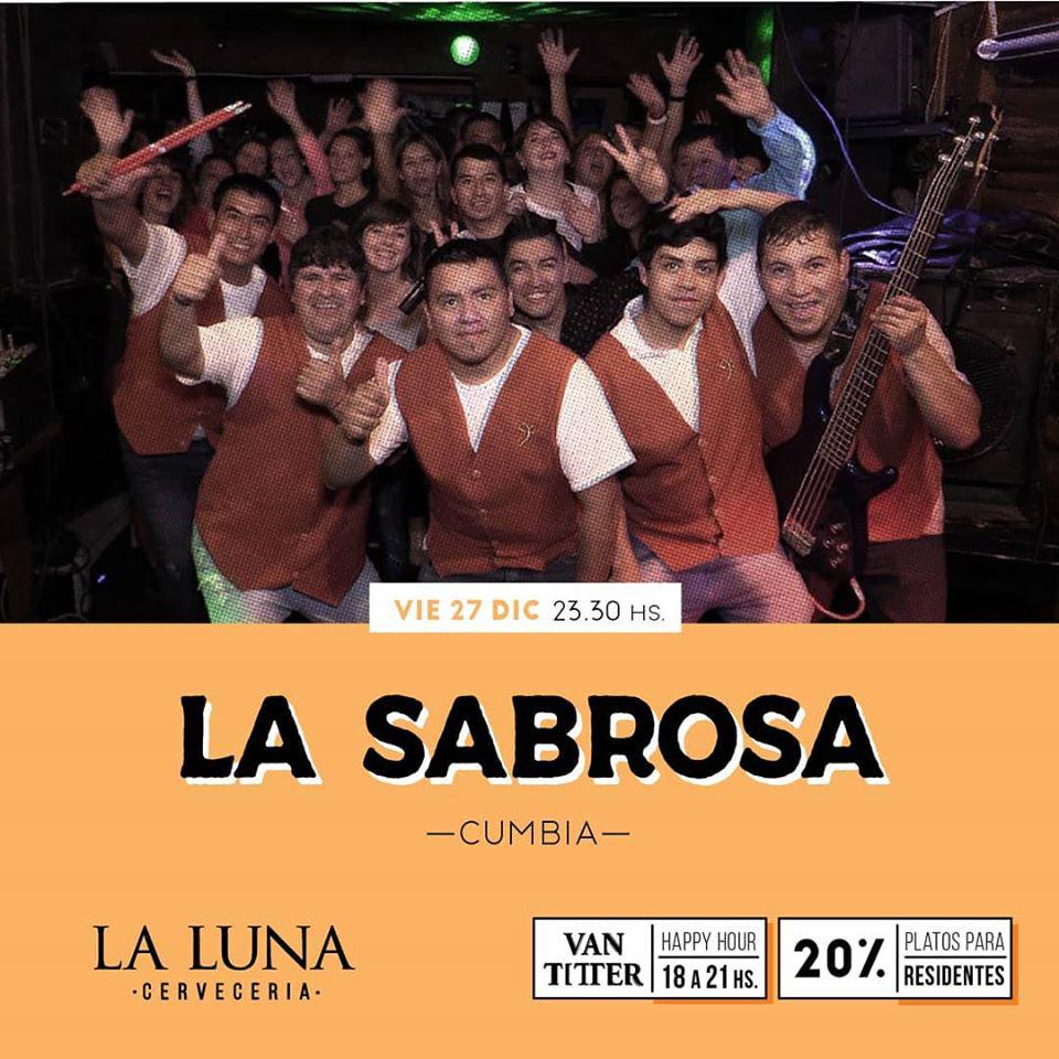  Viernes super bailable con La Sabrosa en La Luna 🌙 🎵 > 