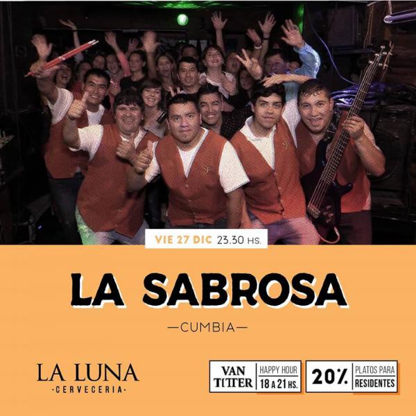  Viernes super bailable con La Sabrosa en La Luna 🌙 🎵 > 