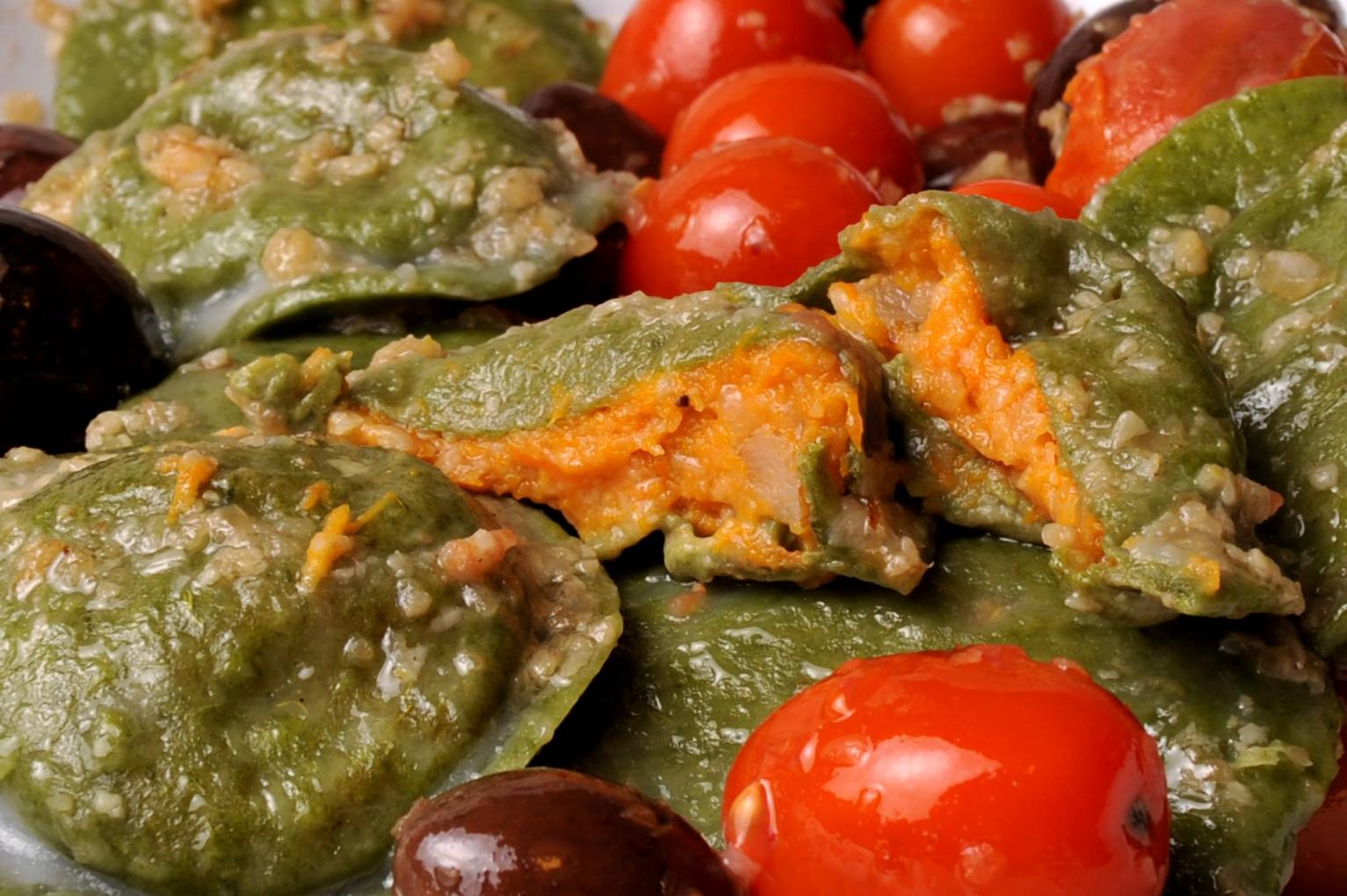 &iexcl;Prob&aacute; los Sorrentinos de Calabaza, Muzarella y Nuez , con masa de Espinaca!