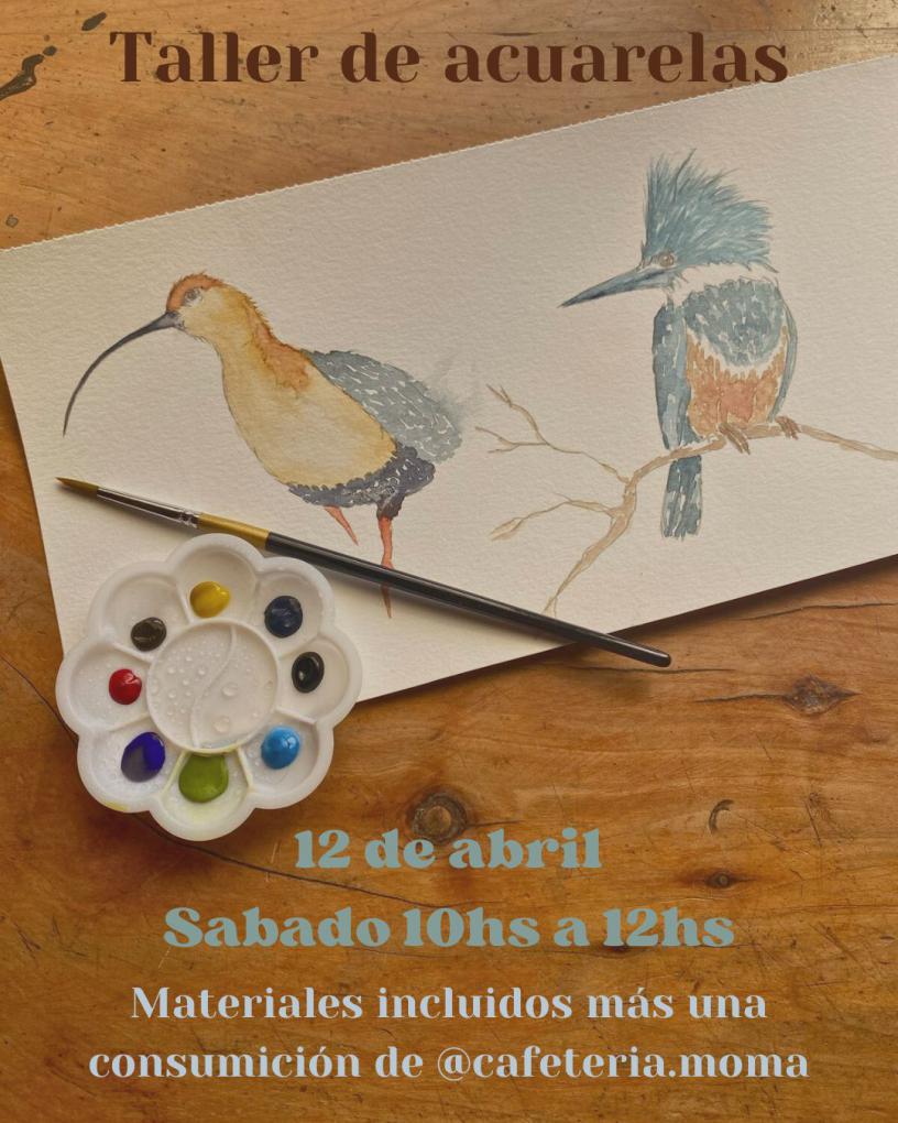 Taller de acuarelas y caf&eacute;