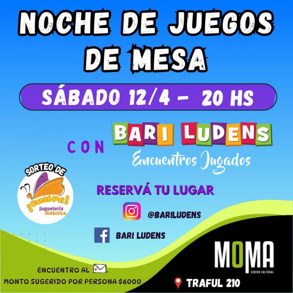 Bariludens. Noche de juegos