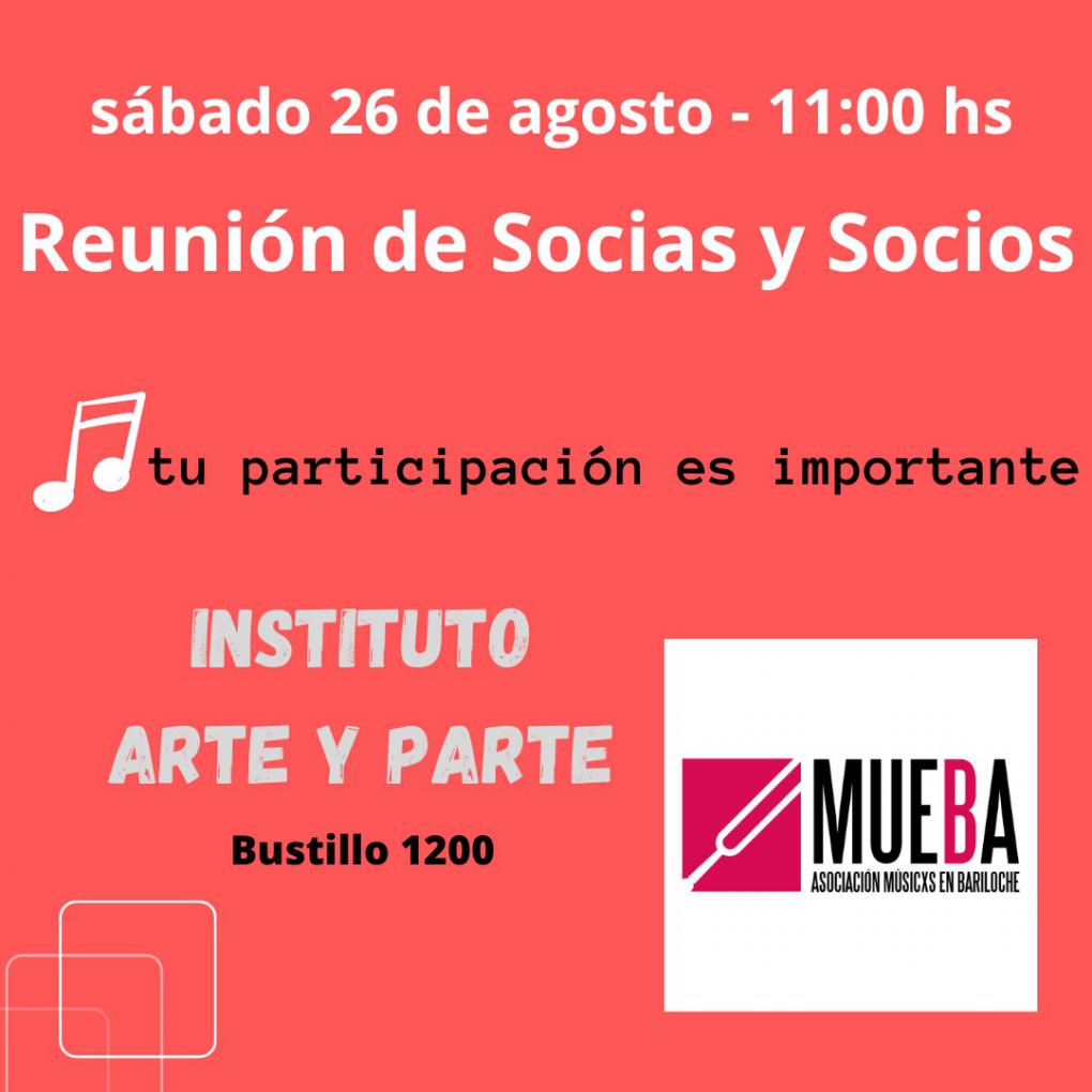  MUEBA invita a pr&oacute;xima reuni&oacute;n abierta  S&aacute;bado 26 de Agosto , 11 horas Instituto Arte y Parte