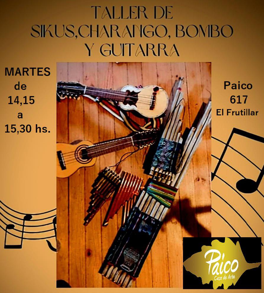 Sikus, charango, guitarra, voces