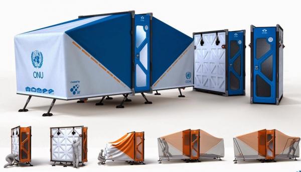 Argentino premiado por su sistema habitacional para refugiados  CMax