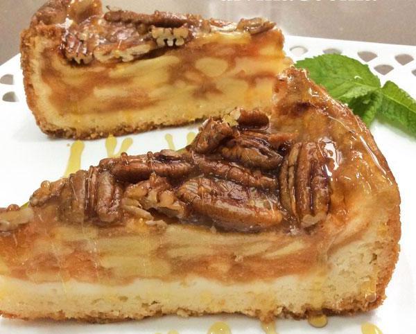 Receta de tarta de manzana y nueces 