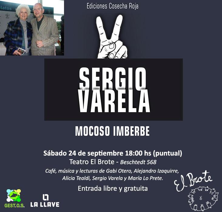  Presentaci&oacute;n del libro:  Mocoso imberbe de Sergio Varela