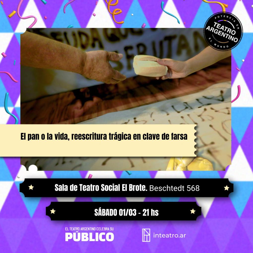 El pan o la vida, reescritura tr&aacute;gica en clave de farsa