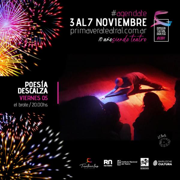 Primavera Teatral Bariloche 2021  ✨ POES&Iacute;A DESCALZA