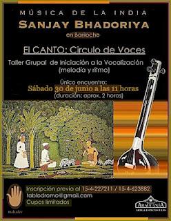 M&uacute;sica de la India - Workshop de Iniciaci&oacute;n a la Vocalizaci&oacute;n