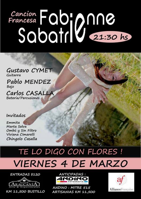 "TE LO DIGO CON FLORES" Fabienne Sabatrie finaliza su ciclo de conciertos de verano en Araucan&iacute;a
