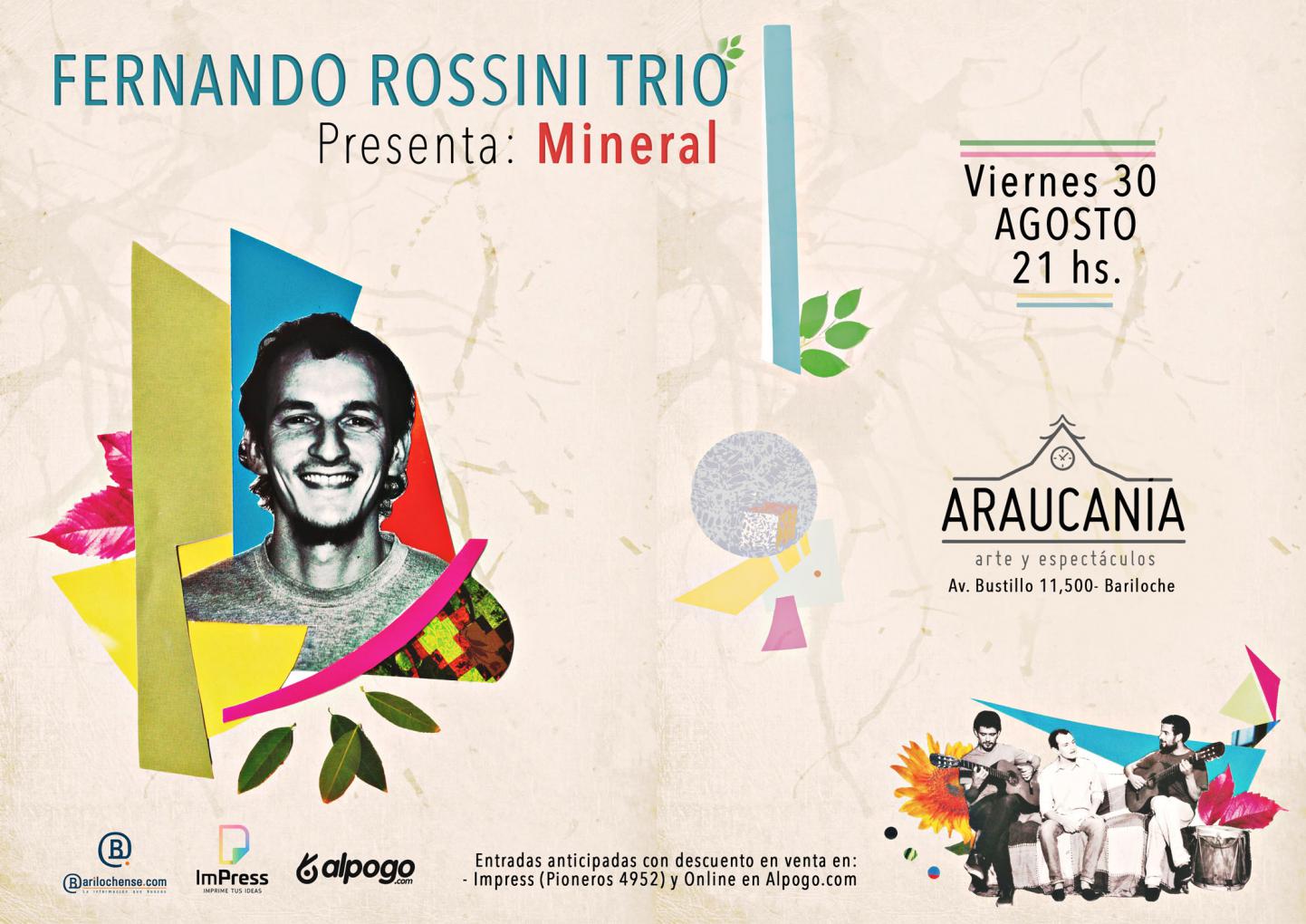 El talentoso m&uacute;sico tucumano Fernando Rossini vuelve a  Bariloche para presentar Mineral