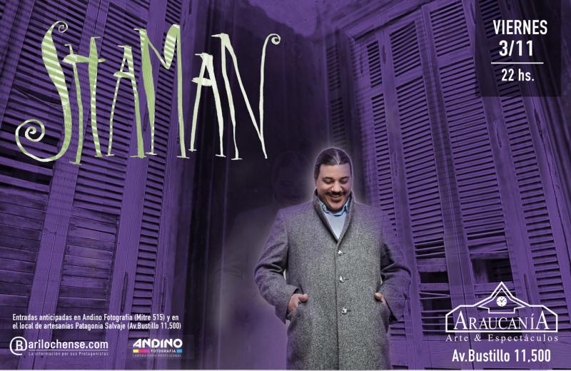 SHAMAN HERRERA se presentará en Bariloche