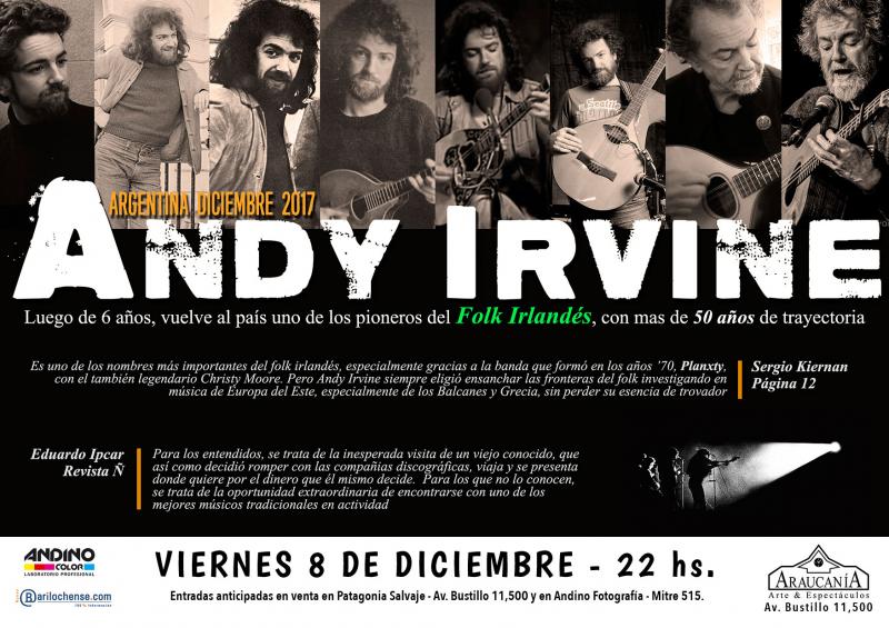 ANDY IRVINE, el máximo exponente del Folk Irlandes en Bariloche