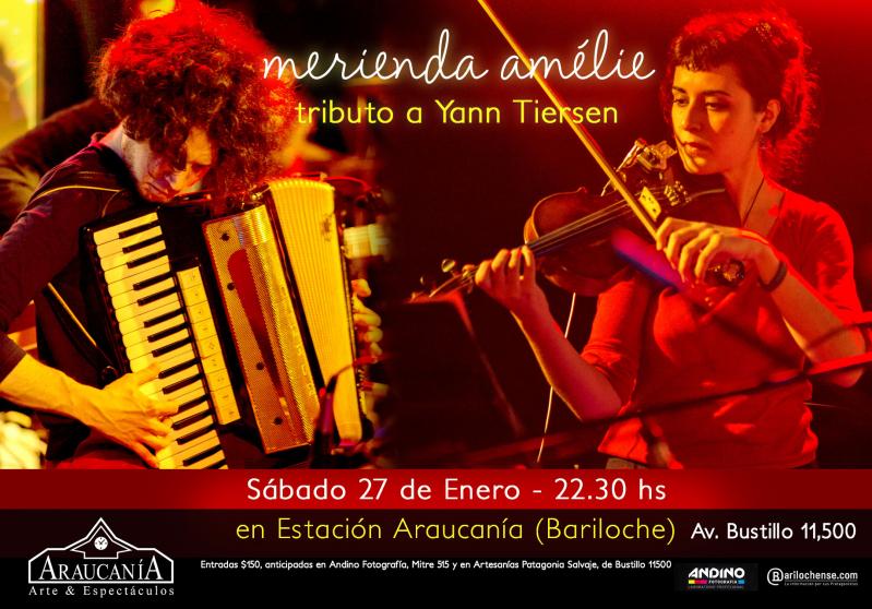 Merienda Amelie banda tributo a Yann Tiersen en Araucanía