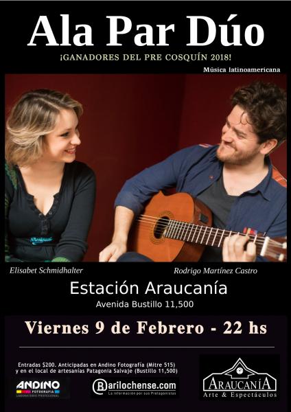 ALA PAR DÚO - Los ganadores del Pre Cosquín se presentan en Araucanía