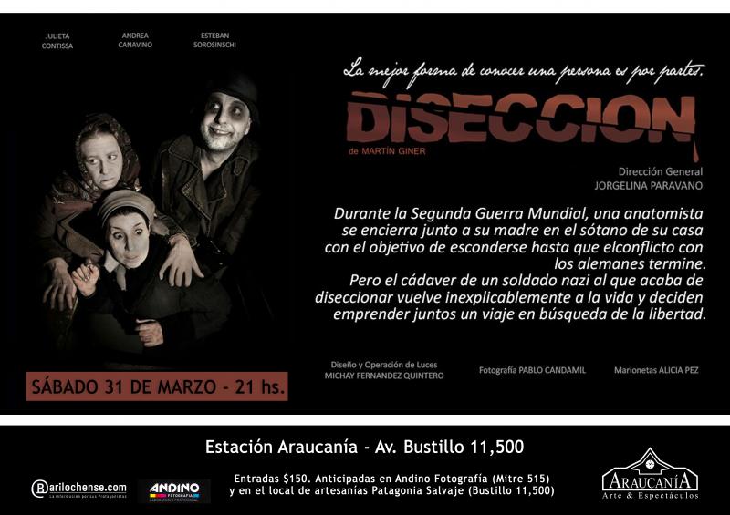 Teatro: DISECCIÓN La mejor forma de conocer a una persona es por partes...