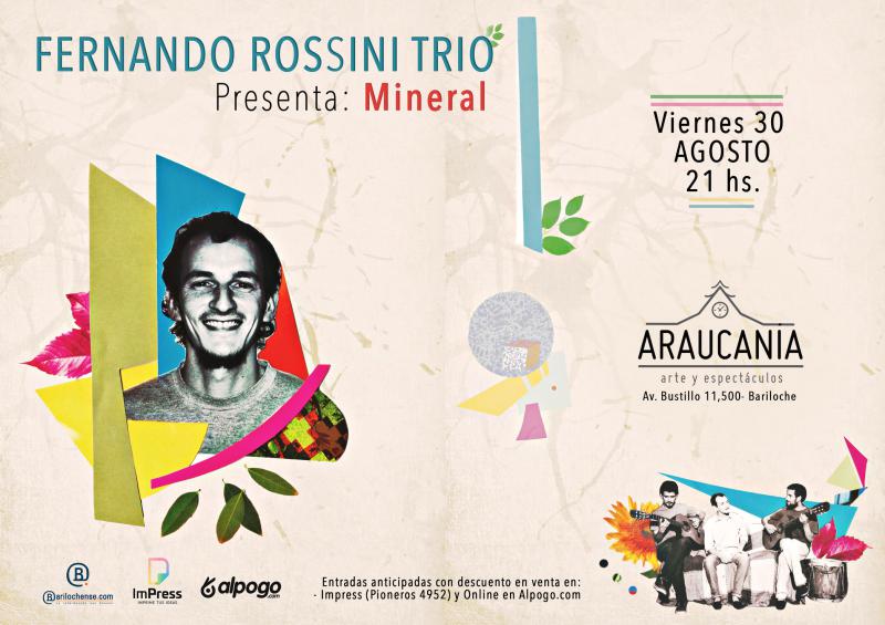 El talentoso músico tucumano Fernando Rossini vuelve a Bariloche para presentar Mineral