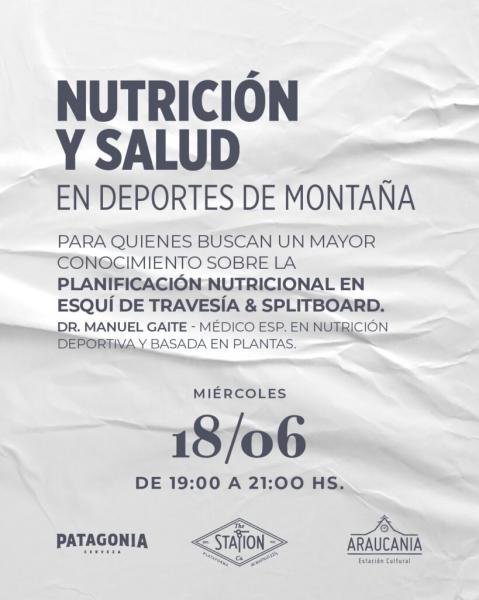 Charla sobre nutrici&oacute;n y salud en deportes de monta&ntilde;a