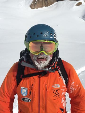 Felicidad después de una buena bajada