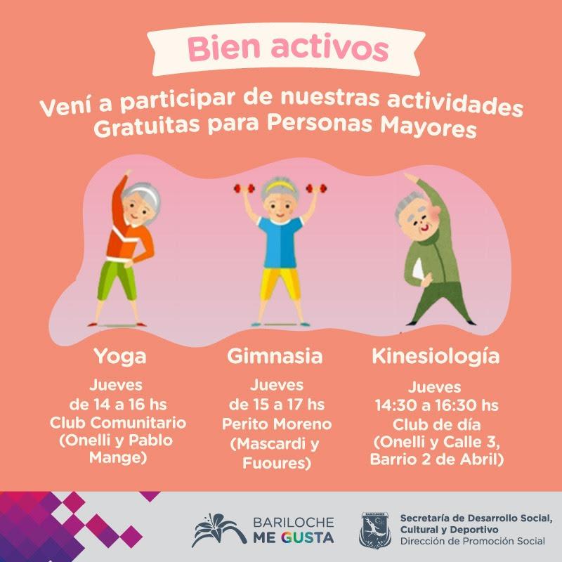 Programa Bien Activos: actividad f&iacute;sica para adultos mayores