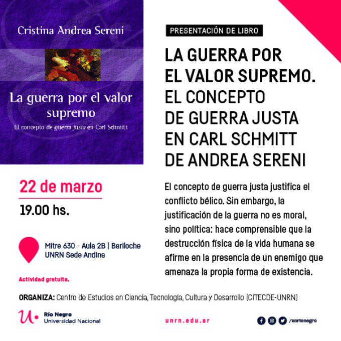 Se presenta libro sobre el concepto de guerra justa