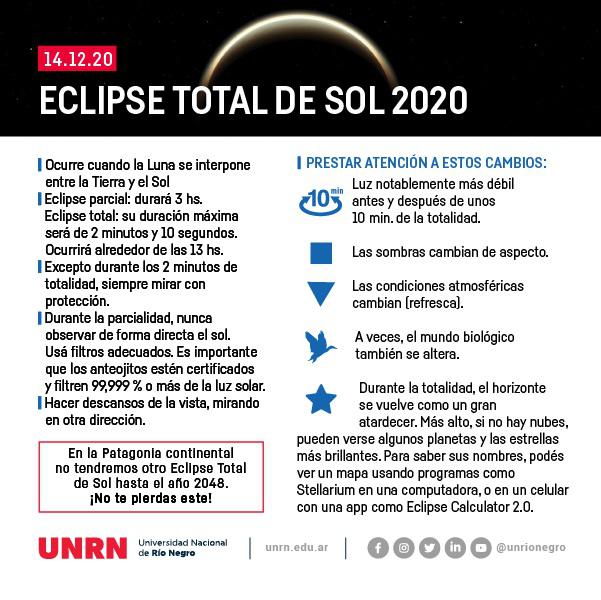 #Eclipse2020 | ☀️🌑Compartimos info y algunos tips para que puedas disfrutar este incre&iacute;ble suceso☀️🌑